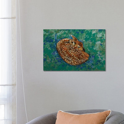Sleeping Fawn 1 Piece Painting on Canvas