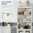Kleankin Tall Bathroom Storage Cabinet With 3 Tier Shelf-721978414-721978408
