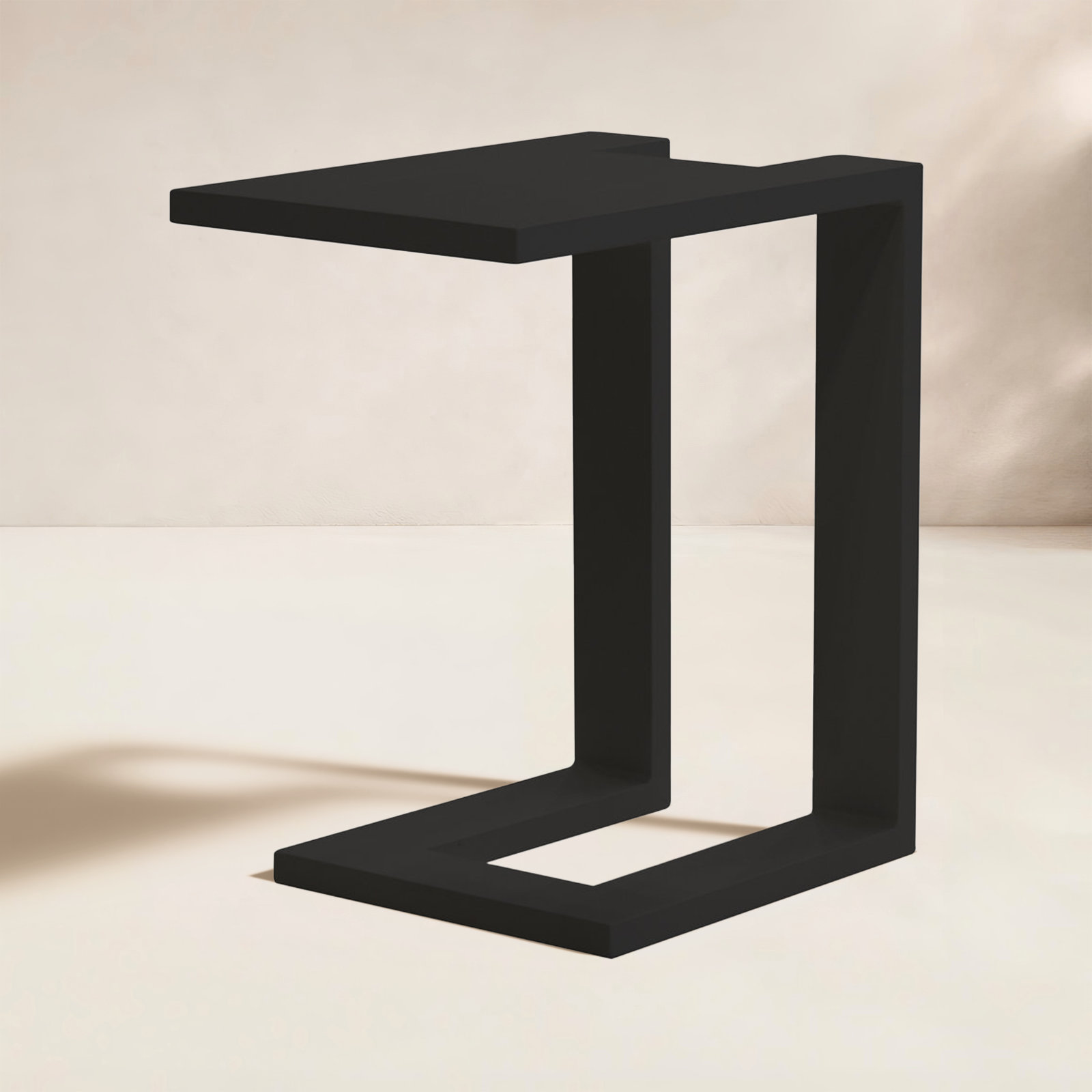 Marselia 13'' Metal Outdoor Side Table, Black