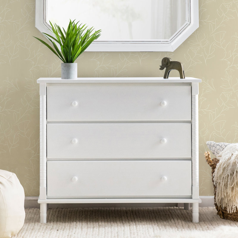 Jenny Lind 3-Drawer Dresser, White