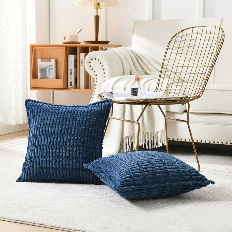  Housse pour repose-pieds Boucle, Carré 20 po, Marine