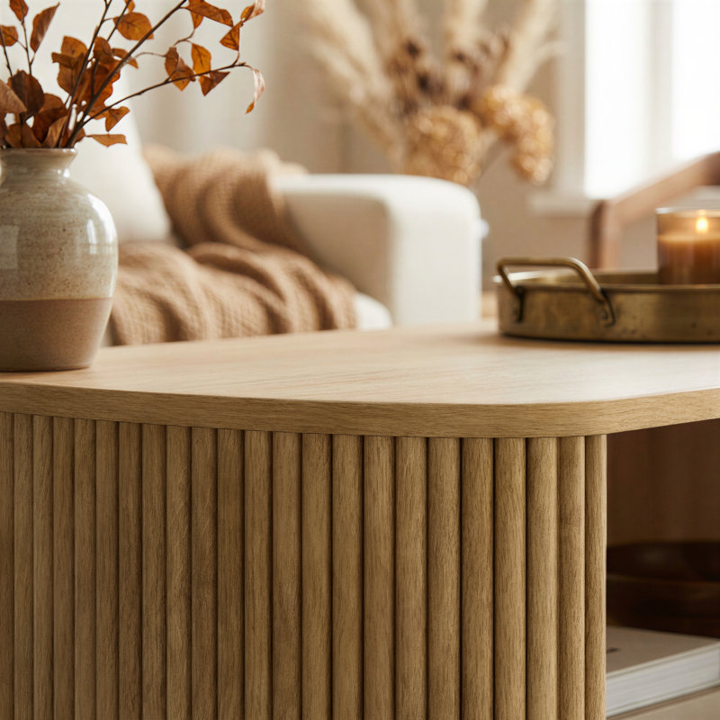 Table basse cannelée 47,2 po Cove