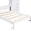 Lit blanc avec rangement - pliable pour les armoires à faible encombrement - solution d'optimisation blanche