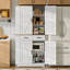 Buffet 70,9 po pour garde-manger de style campagnard avec support à épices amovible et 2 tiroirs-602827541