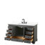 Ensemble de meuble-lavabo simple autoportant 48 po avec plateau en quartz Deborah-98119416-98119421-98119425