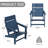 HDPE Modern Style Large Plate Adirondack Chair-114239886