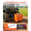 Ballast Box, 3-Point Category 1 Tractor Ballast of 800 lbs Capacity, with Standard 2 Inch Hitch Receiver, Heavy-Duty Steel 3.2 ft³ Large Volume Durable Loader Attachment with Sliding Door, Black-616941609-616941622