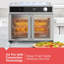 DECKER Black + Black 12 + 1 Air Fryer Toaster Oven Compartment