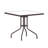 Amlie Square Tempered Glass Metal Table with Smooth Ripple Design Top-451080737-451080738