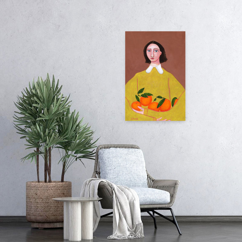 Art contemporain rétro, H 24 po x l 16 po