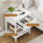 1 Pc Modern Nightstand With Charging Station, Usb & Type-C Ports – Bedside, End, Or Side Table With Drawer & Open Shelf For Bedroom, Living Room, Guest Room, Or Apartment Small Spaces – Black/White/Oak/Walnut-653254399