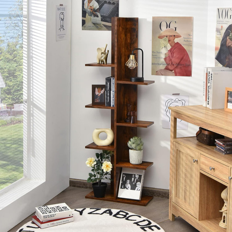 Eliades Bookcase, Dark Brown