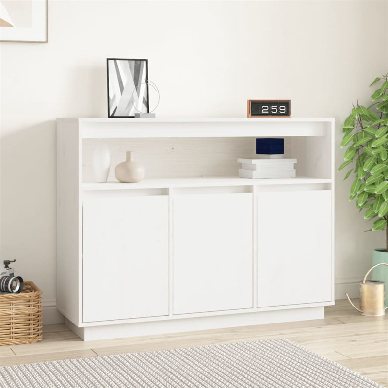 Masciarelli 104.5cm Solid Wood Sideboard, White