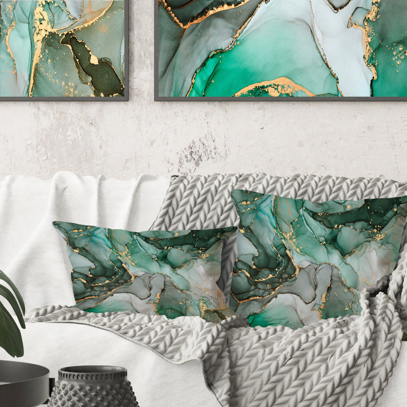 Coussin 12 "x 20" Green Luxury