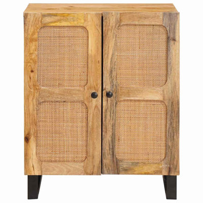 Solid Wood Rectangle Accent Cabinet