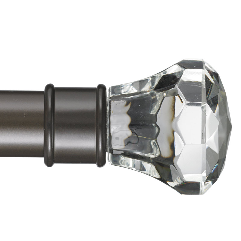 Butterworth Single Curtain Rod, 3" H x 72" W x 6" D, Oil Rubbed Bronze