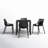 Asherton 31.5" W 4-Person Square Patio Dining Set with Stackable Chairs-1602892424