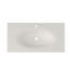 42'' Wall Mounted Bathroom Sink Solid Surface Rectangular Bathroom Sink With Faucet Hole