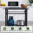 Jalbert 2-Tier Bar Cart with Lockable Wheels - Black