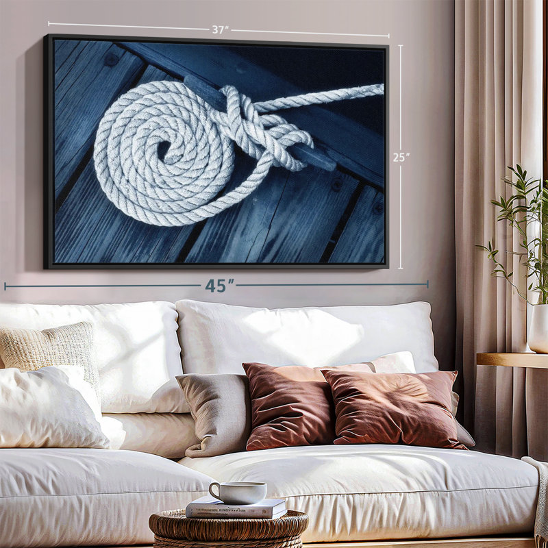 Impression sur toile nautique, H 25 po x l 37 po