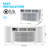 8000 BTU 11 CEER Window Air Conditioner Auto Restart Dehumidifier AC w/Remote