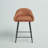 Hallam Upholstered Faux Leather Counter Stool with Iron Frame-1573737394