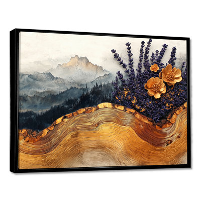 Herbs Flowers On A Top Of Wood Slide I - Herbs Framed Art