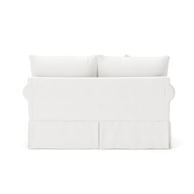 Amari 63" Rolled Arm Slipcovered Loveseat