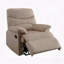 Fauteuil inclinable brun clair avec accoudoirs coussinés