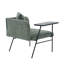 Chaise de loisir rembourrée avec table d'appoint intégrée et coussin lombaire-1941060364