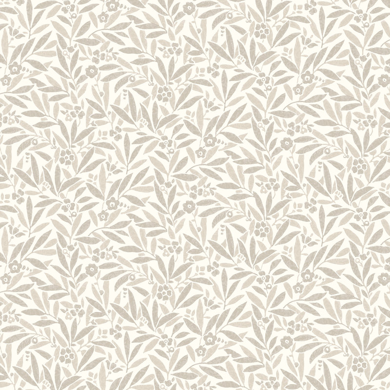 Papier peint rabanne neutre Ditsy Leaves