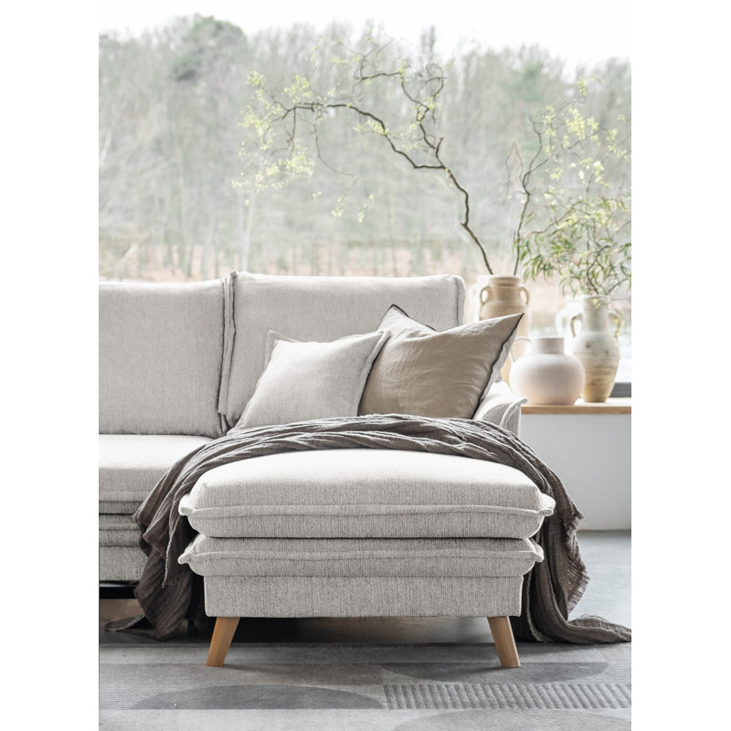Charming Charlie Limited 4 Seater Sofa Bed, Beige, Right facing