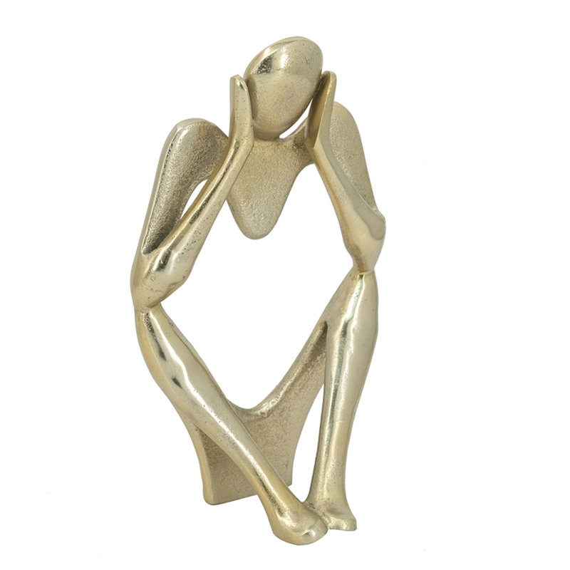 6X4x11" Abstract Aluminum Human Figurine