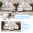 3+2 Linen Sectional Sofa Set with Storage Ottoman & Pockets-867118854