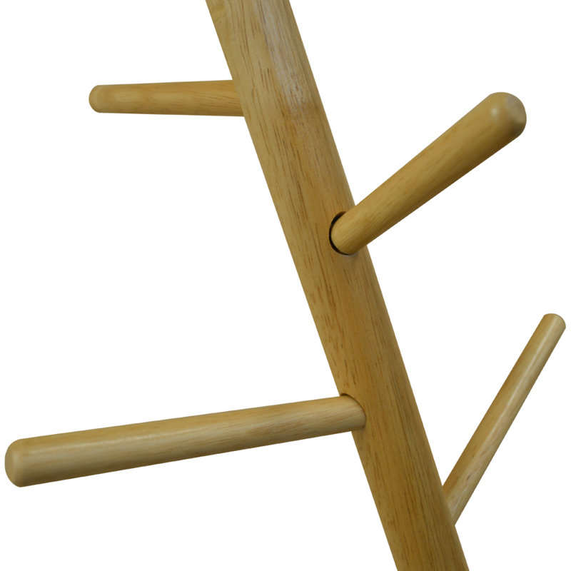 Cooperstein Freestanding Coat Rack, Black/Natural