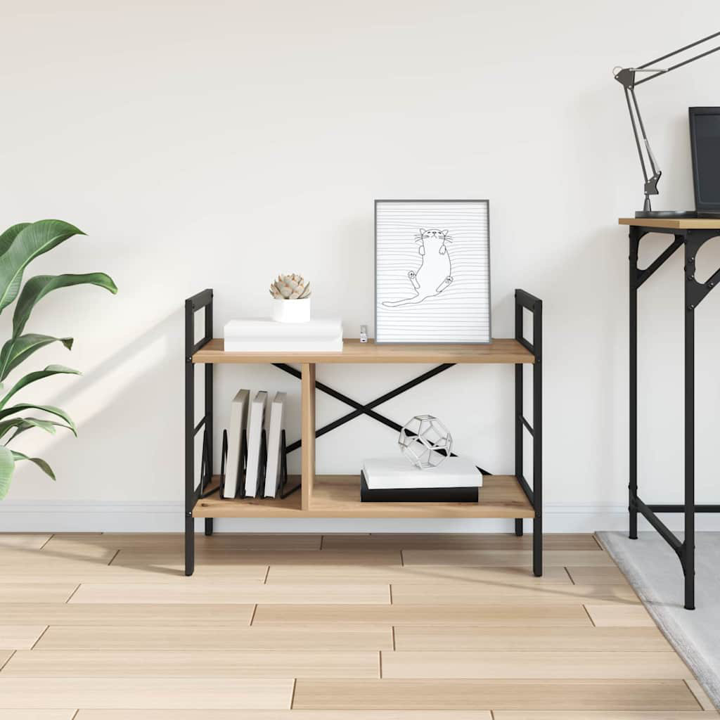 58.5cm H x 75cm W Steel Etagere Bookcase