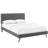 Macie Platform Bed with Round Splayed Legs-539380996-539380993