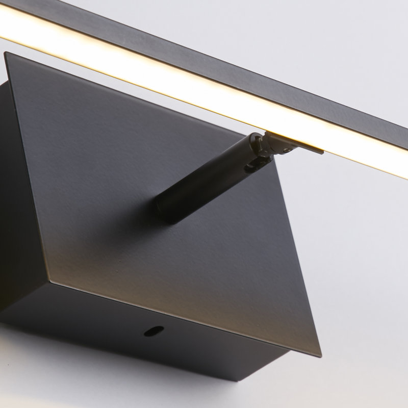 Dalyn LED Wallchiere, Matte Black, 8cm H x 41cm W x 10cm D