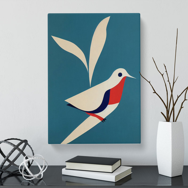 Dove Bird Minimalism - Wrapped Canvas, 60cm H x 40cm W x 3cm D