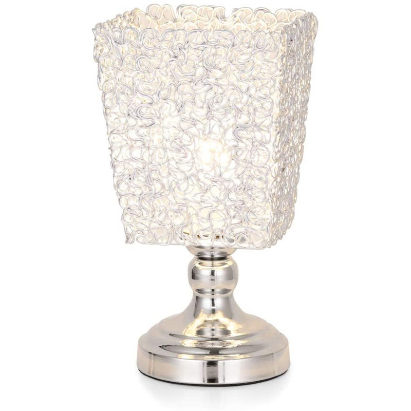 Amy-Louise Metal Table Lamp, Silver