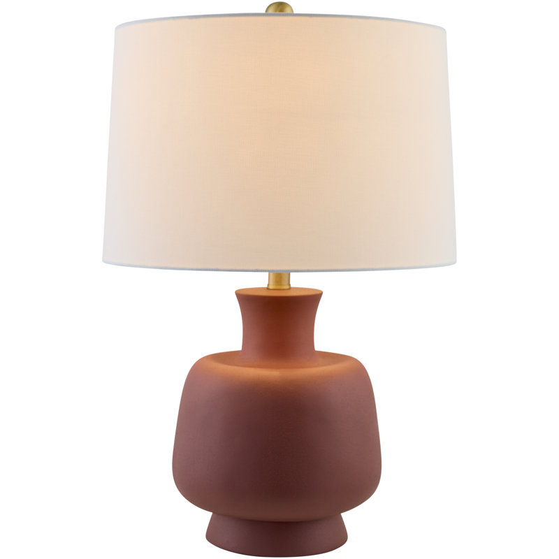 Lampe de table en résine Lobue, Rouge