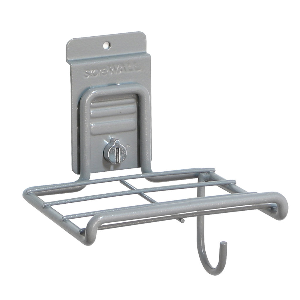 Slatwall 6" Shelf With Cord Holder StoreWALL