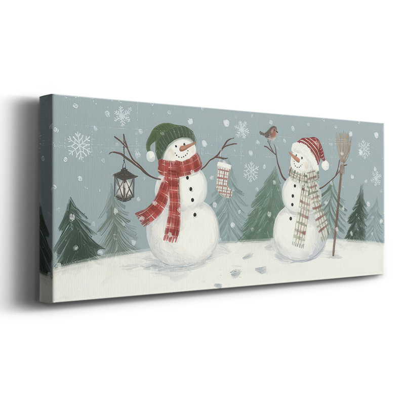 «Jolly Snowman Collection D», reproduction sur toile tendue, H 24 po x l 60 po x P 1,5 po