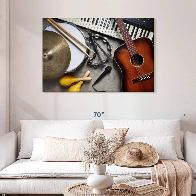 Abarca Musical Instrument Collection, 30" H x 45" W
