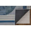 Tapis bleu / gris / ivoire touffeté à la main Hithin-887815828