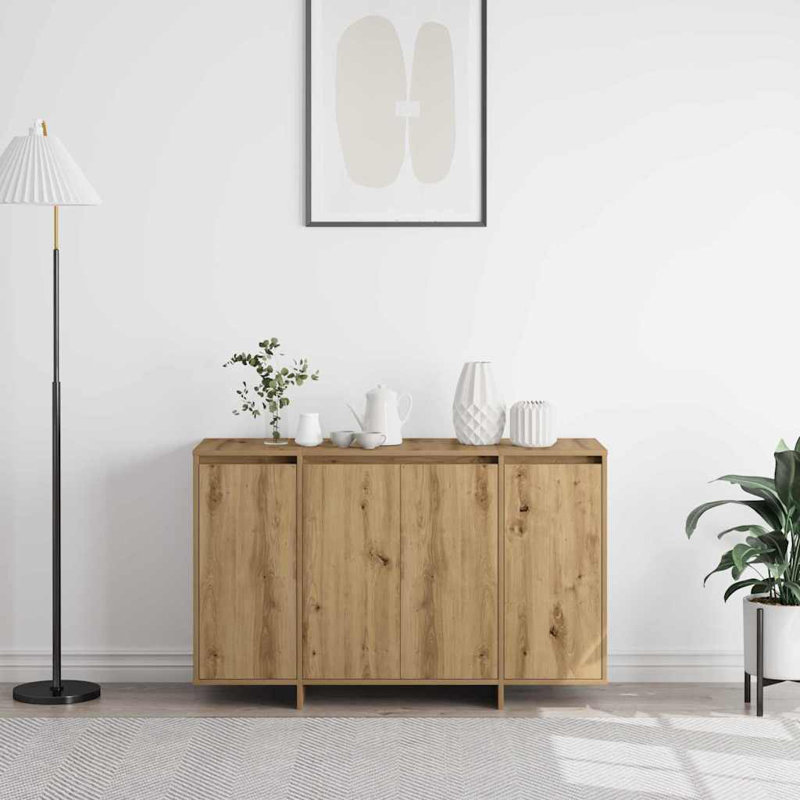 Sideboard 120 X 41 X 75 Cm Engineered Wood, Artisan Oak