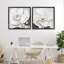 Ensemble de cadres flottants 2 pièces White Elegant Blooms, design par Hannah Dawson-249701330-249701332