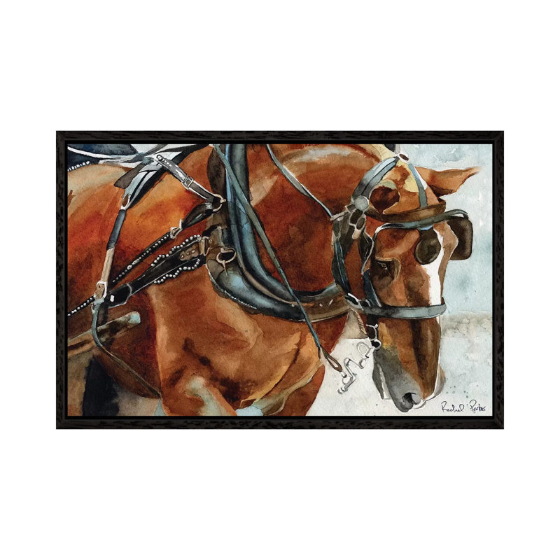 Belgian In Charleston by Rachel Parker - Painting on Canvas, 101.6 cm H x 66.04 cm W, Black Framed