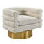 Fauteuil d'appoint pivotant Modern Boucle