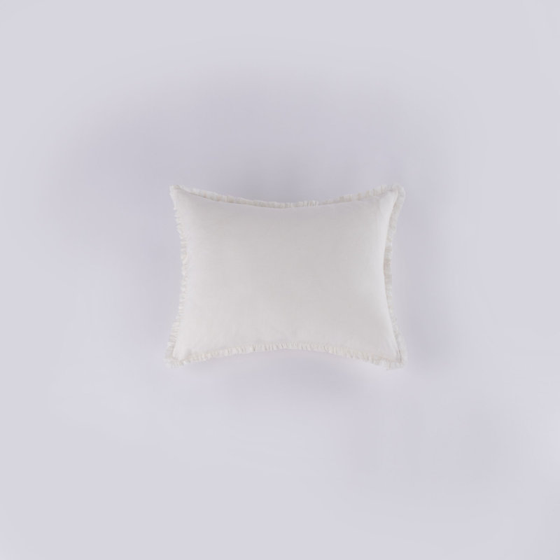 Sadie 100% Cotton Pillow Sham, Standard/Twin, Broken White